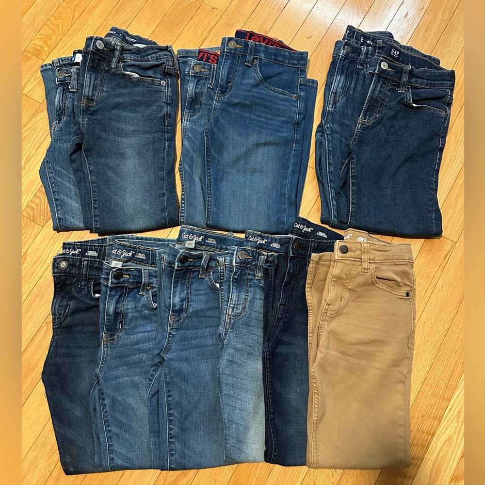 Boys - 8 Jean Lot- Gap, Old Navy, Levi’s